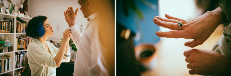 blue alternative wedding